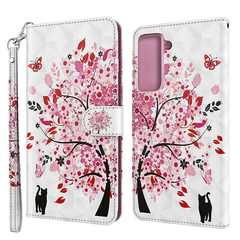 Housse Samsung Galaxy S Fe Arbre Rose Ma Coque