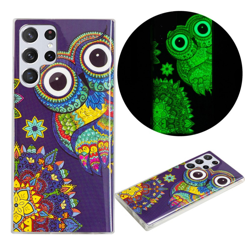 Coque Samsung Galaxy S Ultra G Hibou Mandala Fluorescente Ma Coque