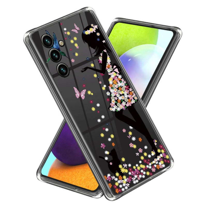 Coque Samsung Galaxy A G Jeune Fille Et Fleurs Ma Coque