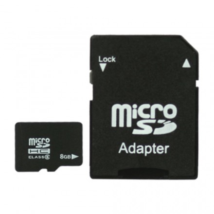 Carte Micro SD 8GO avec Adaptateur SD - Ma Coque