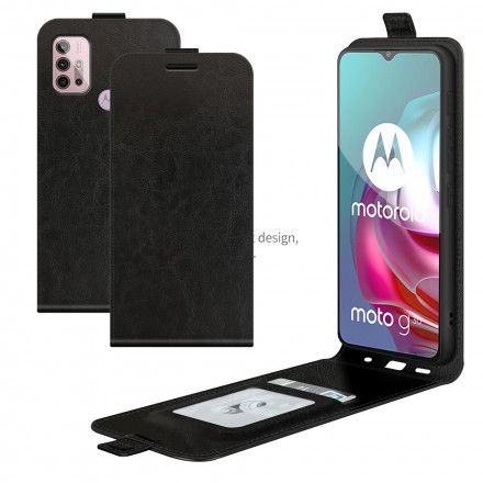 Housse Moto G30 / Moto G10 Effet Cuir Rabat Vertical