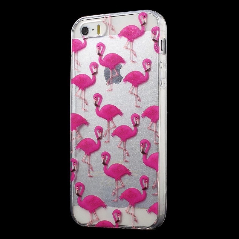 Coque iPhone SE/5/5S Flamants Roses