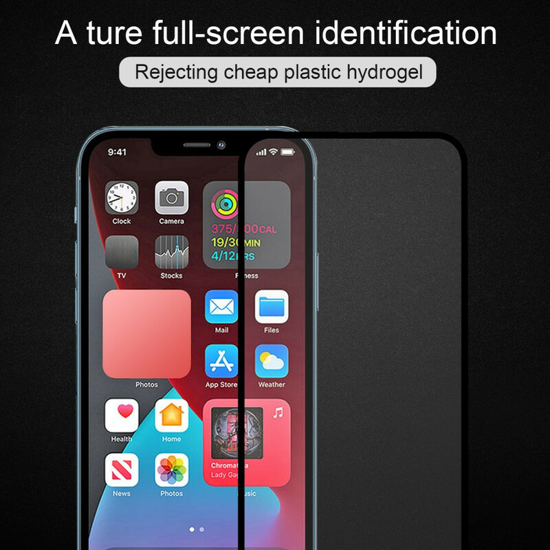 Film verre trempé 4D protection écran pour Apple iPhone 11 Noir