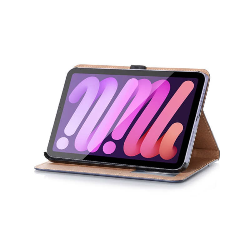 Étui iPad Mini 6 (2021) Simili Cuir Vintage Rivets - Ma Coque