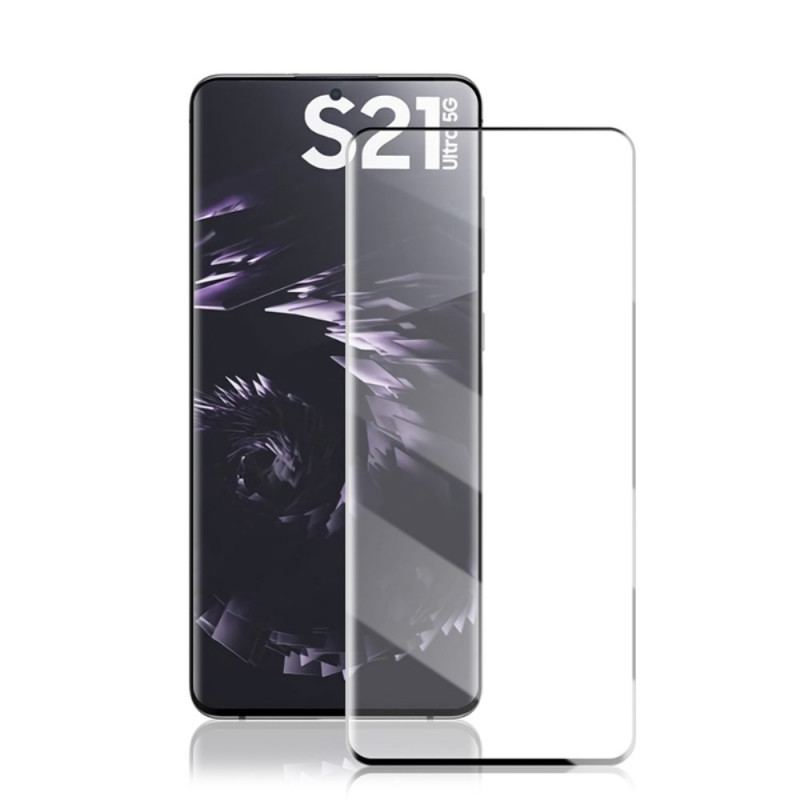 Coque en verre trempé pour Samsung Galaxy S21 Ultra, Film de