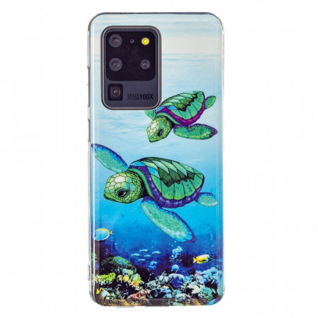 Coque pour Samsung Galaxy S20 ULTRA Etui en TURQUOISE PÉTROLE Portefeuille  Telephone Portable Housse Protection Cover Case au meilleur prix