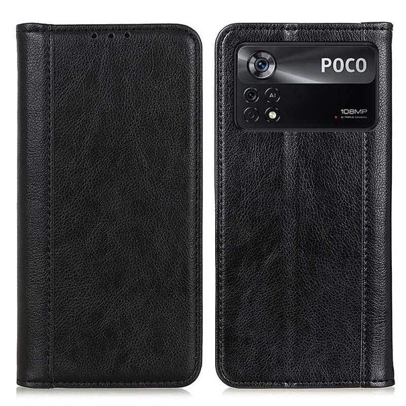 Flip Cover Poco X4 Pro 5g Cuir Fendu Ma Coque 2937