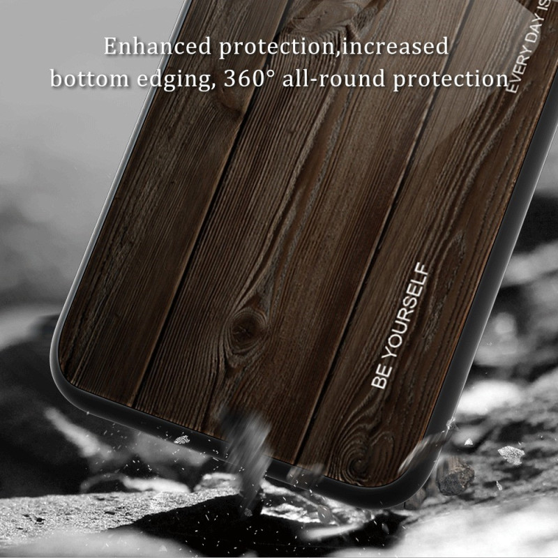 Coque iPhone 12 Mini en bois - Ecran de protection en verre trempé