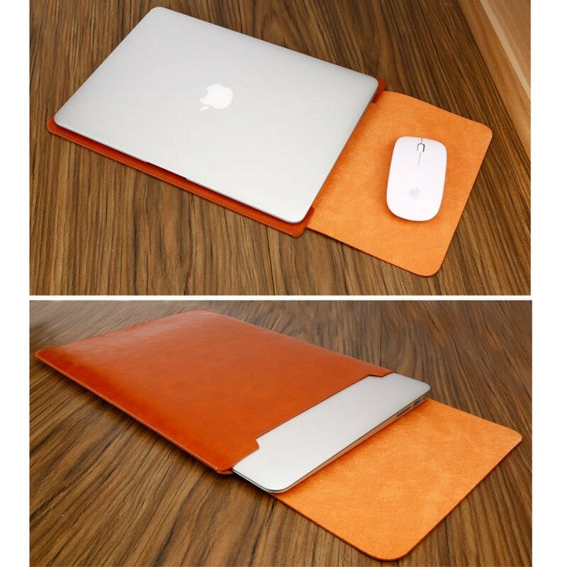 Pochette En Cuir Et Tapis De Souris 2 En 1 Pour Xiaomi Macbook Air