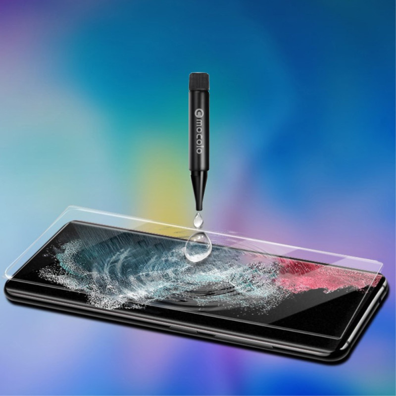 Pour Samsung Galaxy S23 Ultra 5G ENKAY Film de verre trempé en alliage  d'aluminium pour