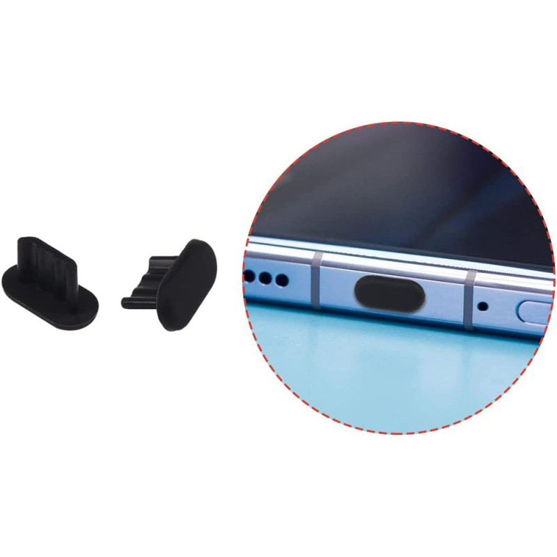 BOUCHON ANTI-POUSSIERE,Capuchon anti-poussière universel pour prise de  charge Micro USB Android,couvercle de - 10pcs black[B] - Cdiscount  Téléphonie