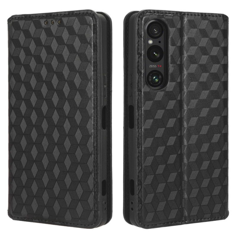 Flip Cover Sony Xperia 1 V Motif 3D - Ma Coque