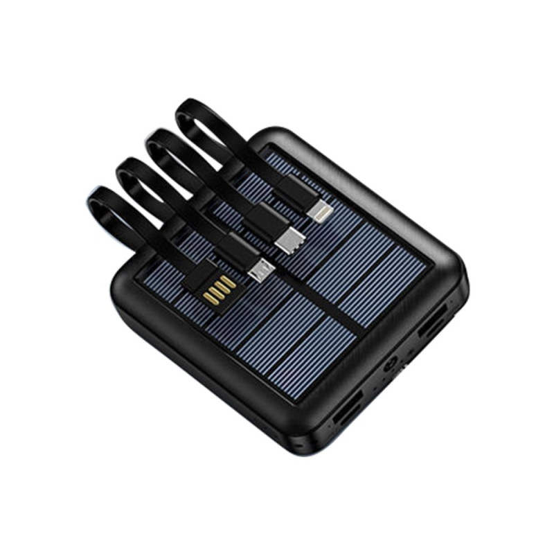Batterie Externe Solaire Multi-Câbles - Ma Coque