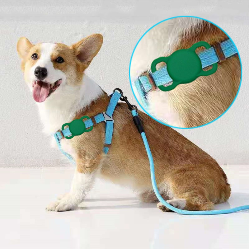 Étui de protection pour Airtag pour collier de chien, support sécurisé  anti-rayures pour airtags collier pour animaux de compagnie