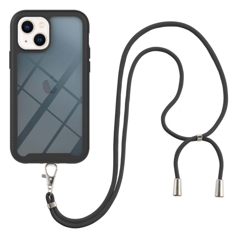 XTCASE Coque pour iPhone 15 Pro avec Cordon, Etui avec Collier - Tour de  Cou Lanière en Corde - Transparente Silicone Housse avec Cordage Lanyard