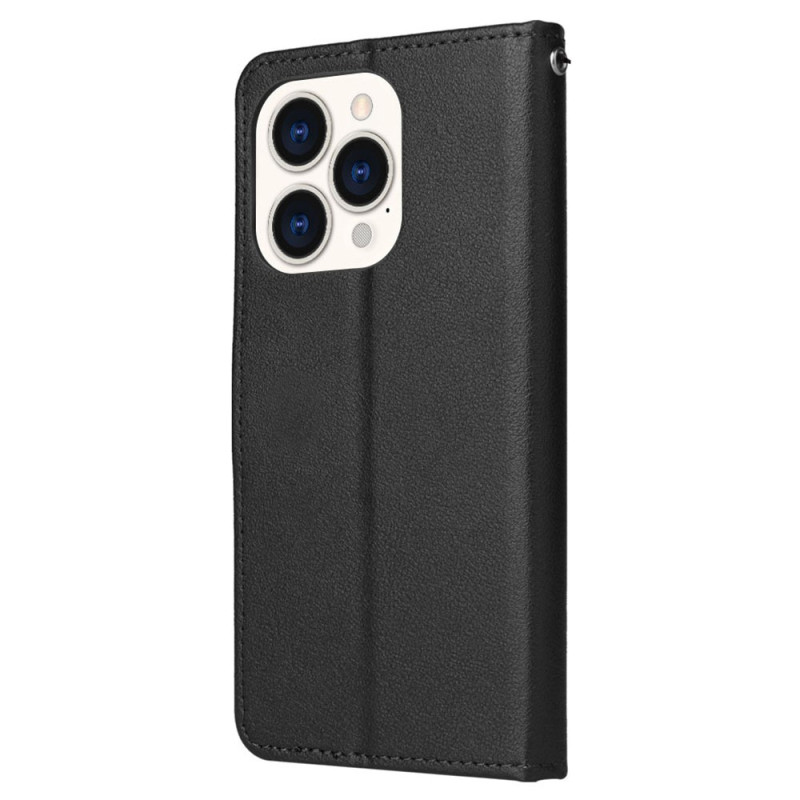 Housse iPhone 15 Plus Style Cuir Classique à Lanière - Ma Coque