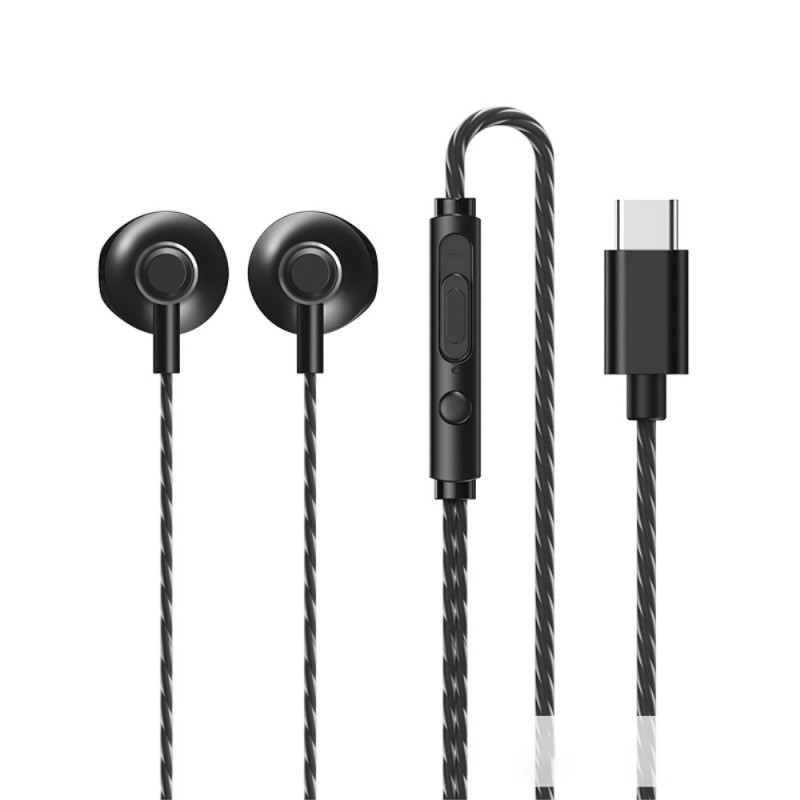 Casque USB C pour iPhone 15 Pro Max Samsung A53 A54 S23 S22 S21 S20 Plus  Galaxy Z Flip 5 4 Type C Écouteurs avec micro contrôle du bruit Écouteurs