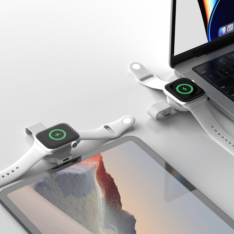 Chargeur secteur AKASHI Magnétique USB-C pour Apple Watch 1m