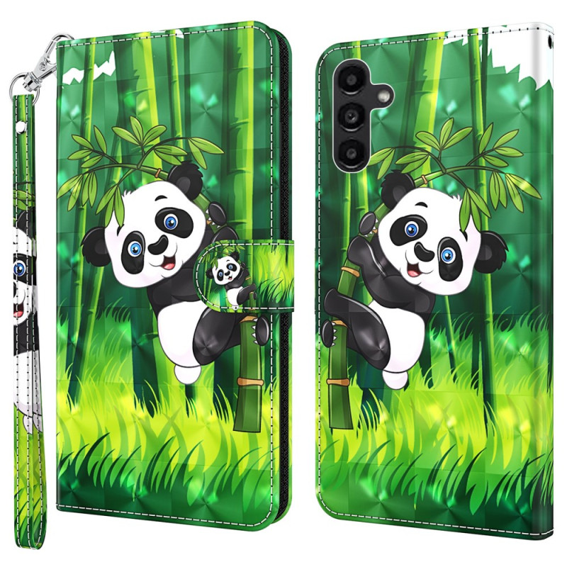 Housse Samsung Galaxy A35 5G Panda Bambou à Lanière - Ma Coque