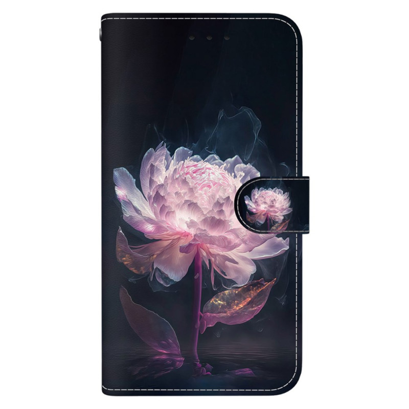 Housse Honor X7b / 90 Smart Pivoine Pourpre à Lanière