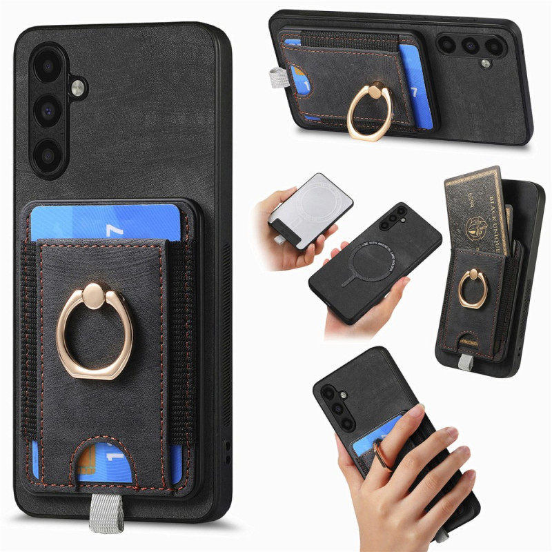 Coque Samsung Galaxy M15 5G Porte-Cartes Magnétique Détachable