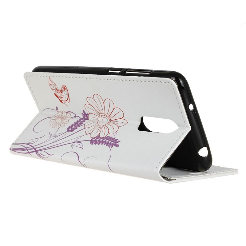 Housse Oneplus 7 Dessin Papillons Et Fleurs