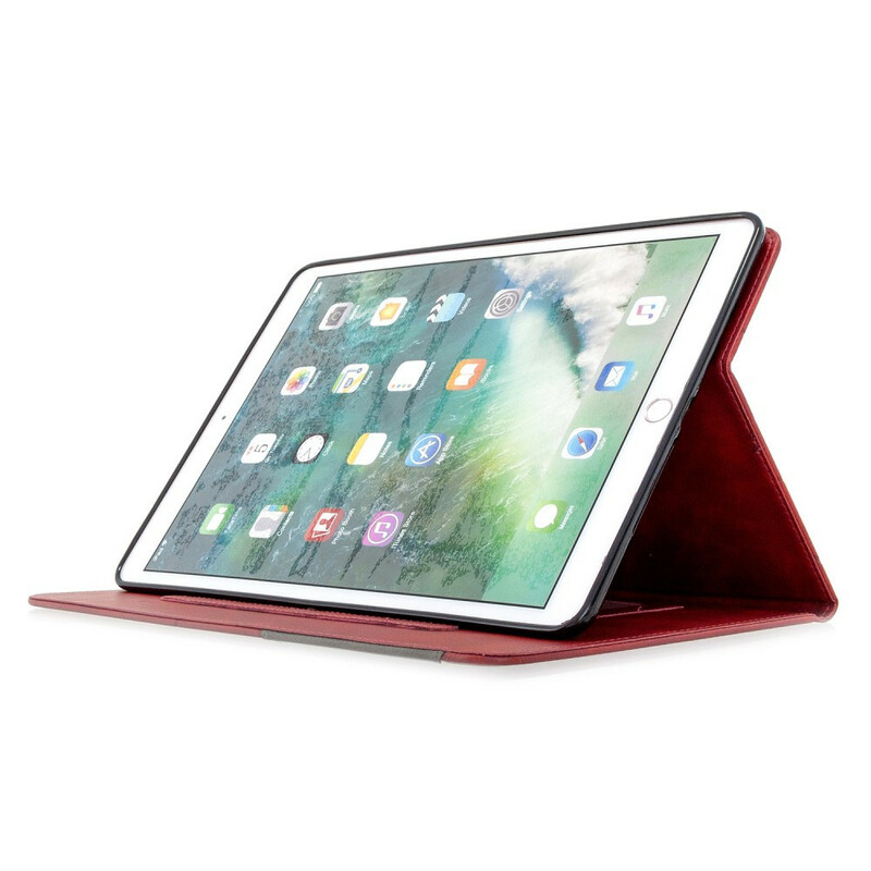 Pour ipad pro 12. 9 pouces smart flip fing housse en cuir pour tablette -  rouge