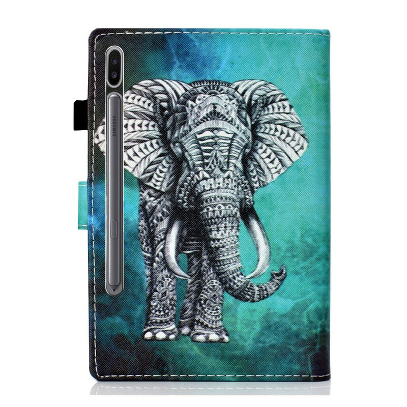 Housse Samsung Galaxy Tab S8 / Tab S7 Éléphant Tribal - Ma Coque